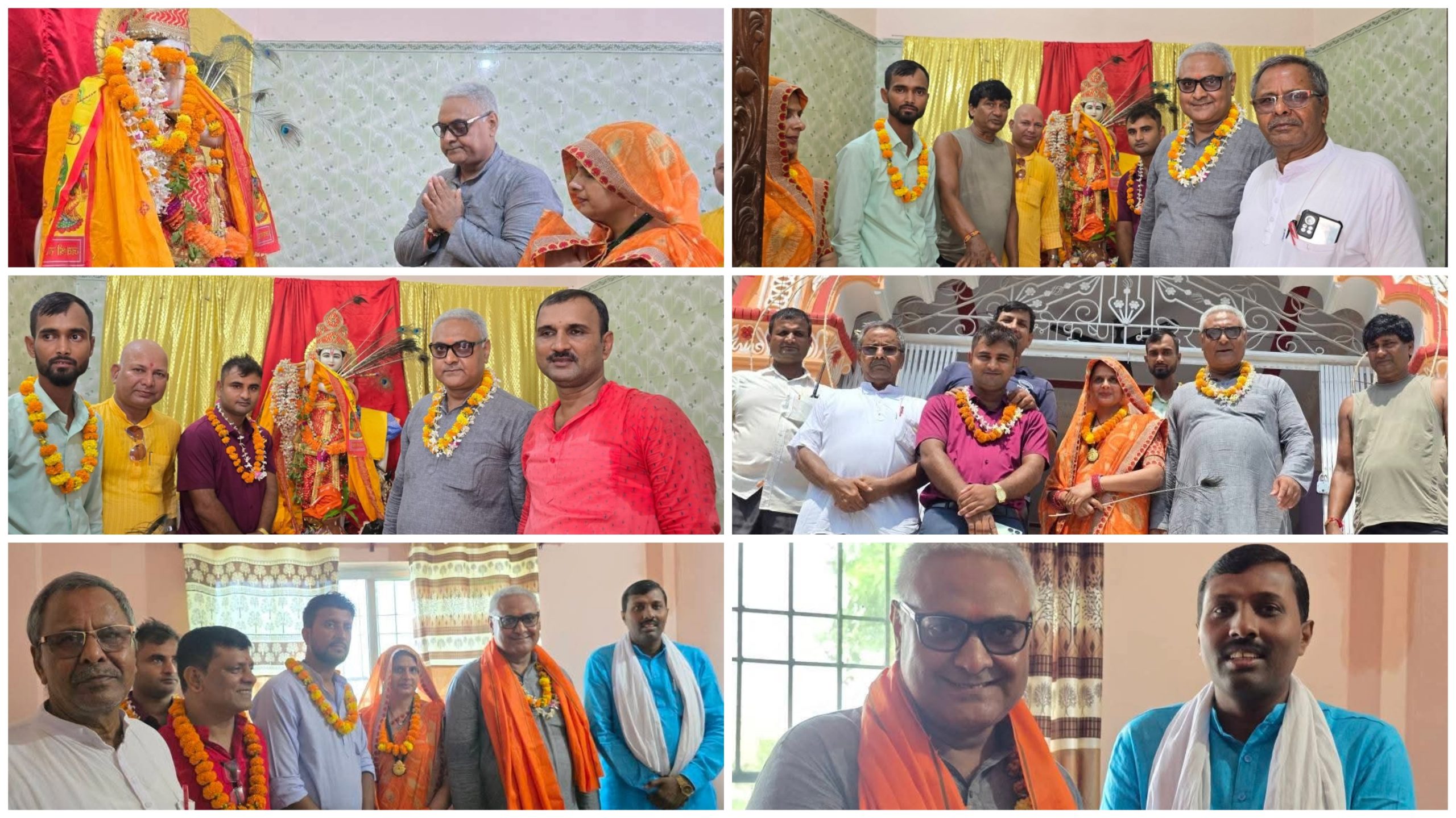 नेता अरगरियाद्वारा जनकपुर कृष्ण मन्दिरको दर्शन र पूजा अर्चना