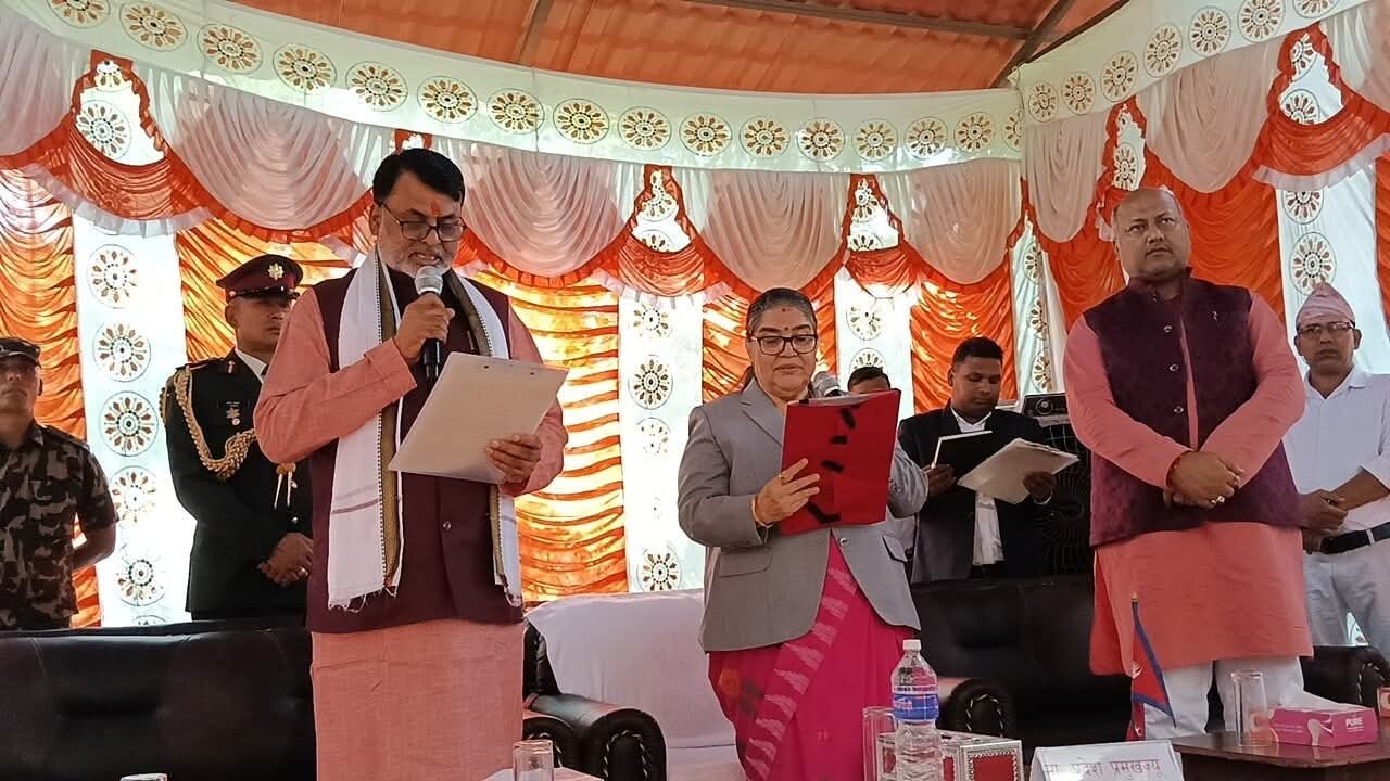 मधेशका नवनियुक्त मुख्यमन्त्री जितेन्द्र सोनलले लिए शपथ