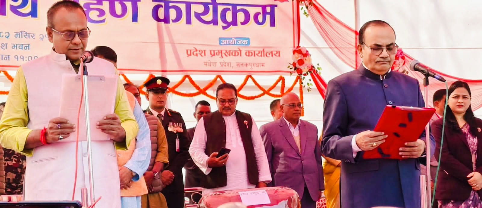 मधेशका नवनियुक्त मुख्यमन्त्री कृष्ण यादवले लिए शपथ, २४ गते विश्वासको मत लिने