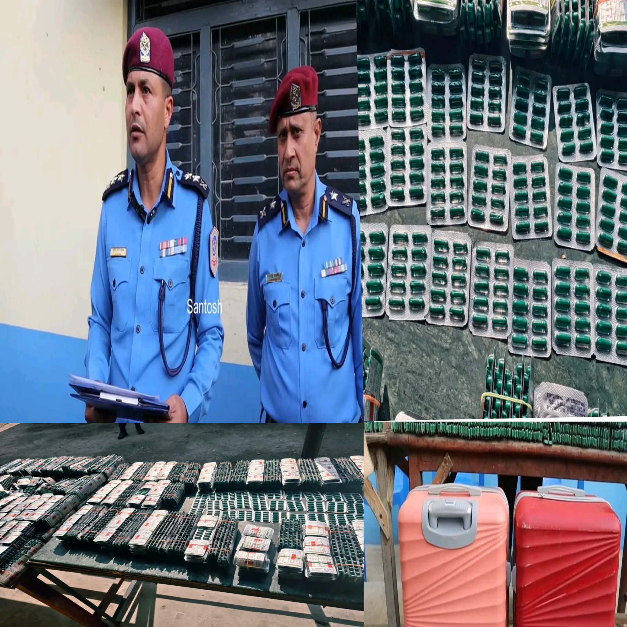 पर्सा प्रहरीद्वारा ७६ हजार १७० पिस ट्रामाडोल लागुऔषधसहित ४ जना पक्राउ 